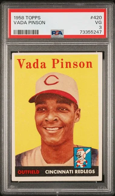 1958 Topps Vada Pinson #420 card image