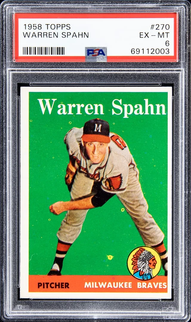 1958 Topps Warren Spahn #270 card image