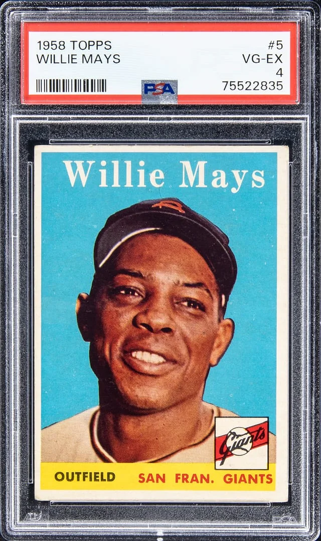 1958 Topps Willie Mays #5 card image