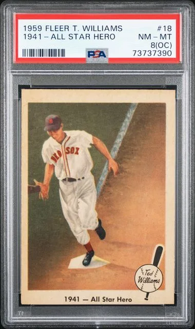 1959 Fleer 1941-All Star Hero Ted Williams #18 card image