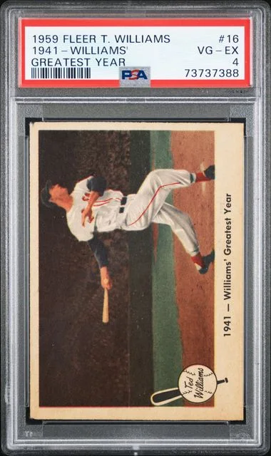 1959 Fleer 1941-Williams' Greatest Year Ted Williams #16 card image