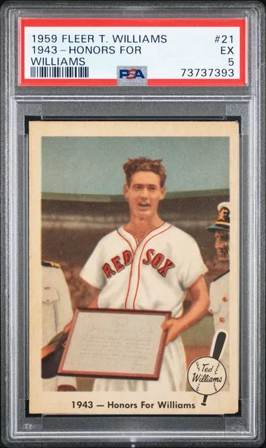 1959 Fleer 1943-Honors For Williams Ted Williams #21 card image