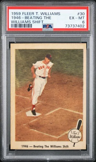 1959 Fleer 1946-Beating The Williams Shift Ted Williams #30 card image