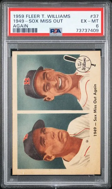 1959 Fleer 1949 Sox Miss Out Again Ted Williams #37 card image