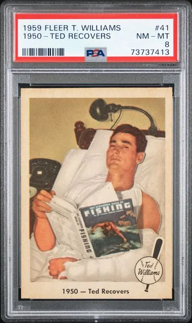 1959 Fleer 1950-Ted Recovers Ted Williams #41 card image