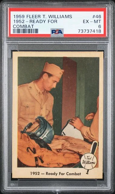 1959 Fleer 1952-Ready For Combat Ted Williams #46 card image