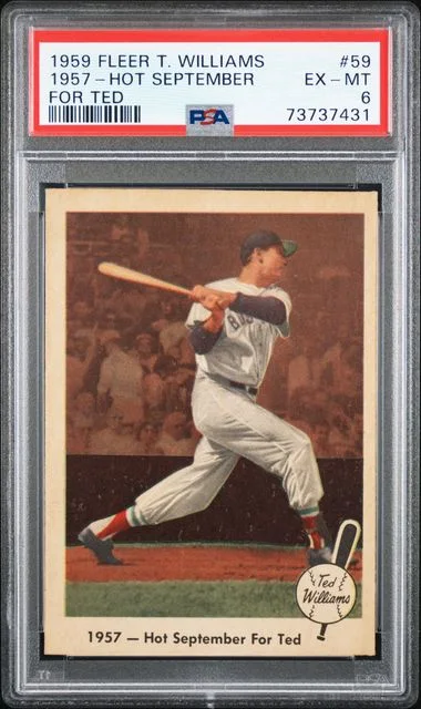 1959 Fleer 1957-Hot September For Ted Ted Williams #59 card image