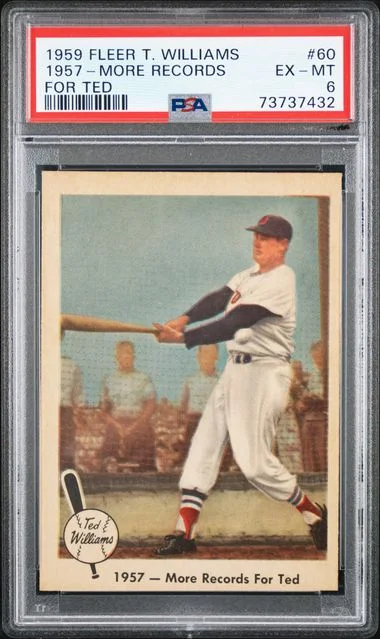 1959 Fleer 1957-More Records Ted Williams For Ted #60 card image