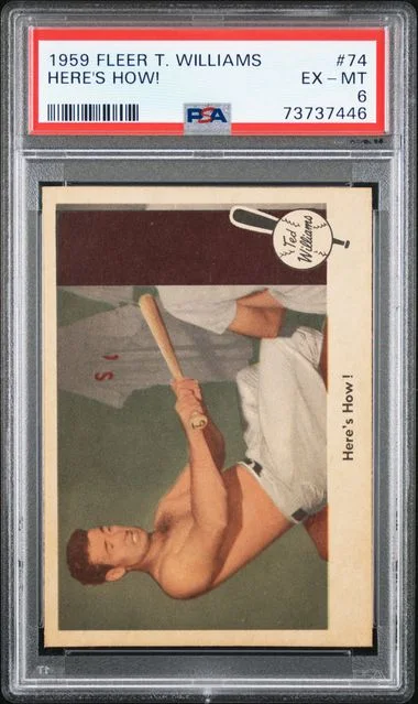 1959 Fleer Here's How! Ted Williams #74 card image