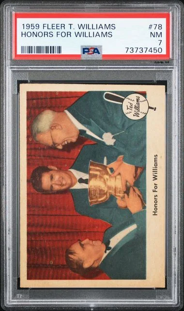 1959 Fleer Honors For Williams Ted Williams #78 card image