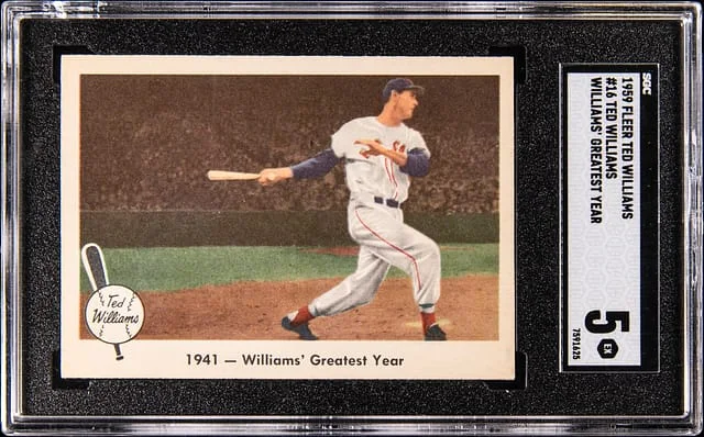 1959 Fleer Ted Williams Williams' Greatest Year #16 card image