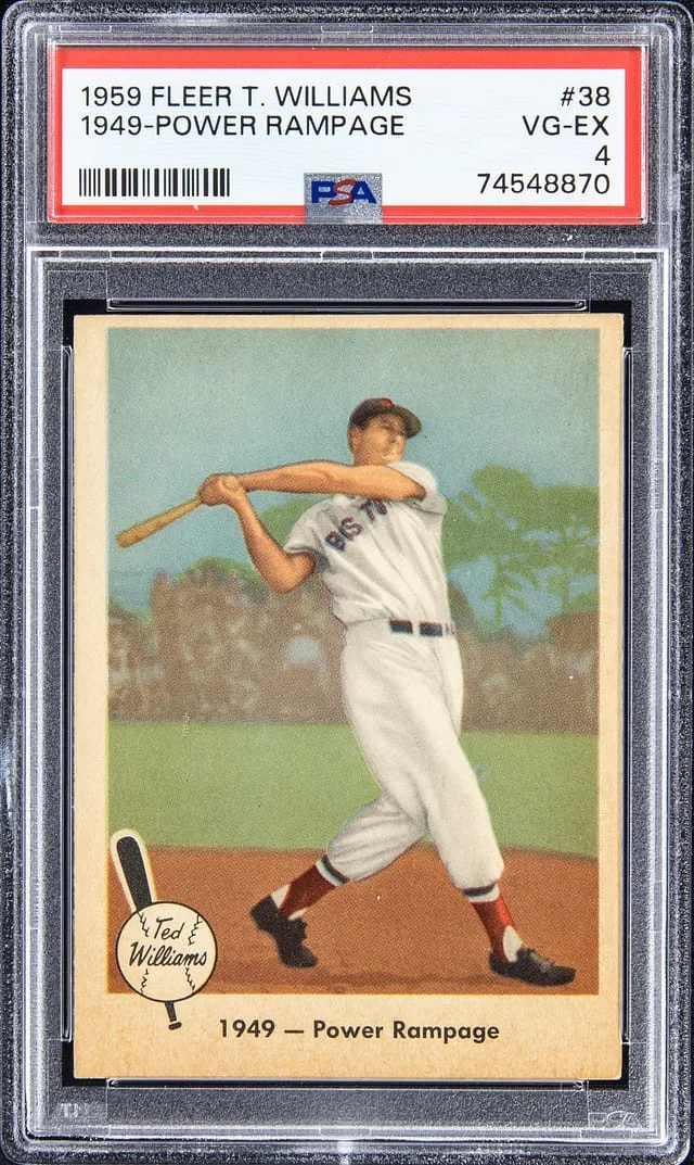 1959 Fleer Ted Williams 1949 Power Rampage #38 card image