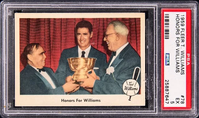 1959 Fleer Ted Williams Honors for Williams #78 #no-number card image