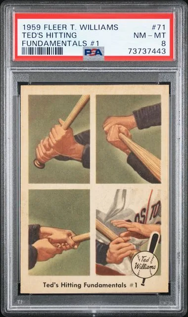 1959 Fleer Ted'S Hitting Ted Williams Fundamentals 1 #71 card image