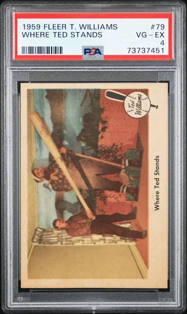 1959 Fleer Where Ted Stands Ted Williams #79 card image
