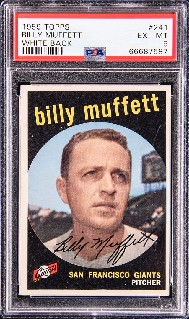 1959 Topps Billy Muffett #241 card image