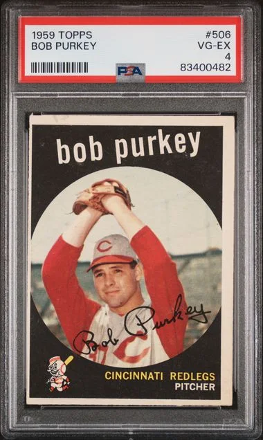 1959 Topps Bob Purkey #506 card image