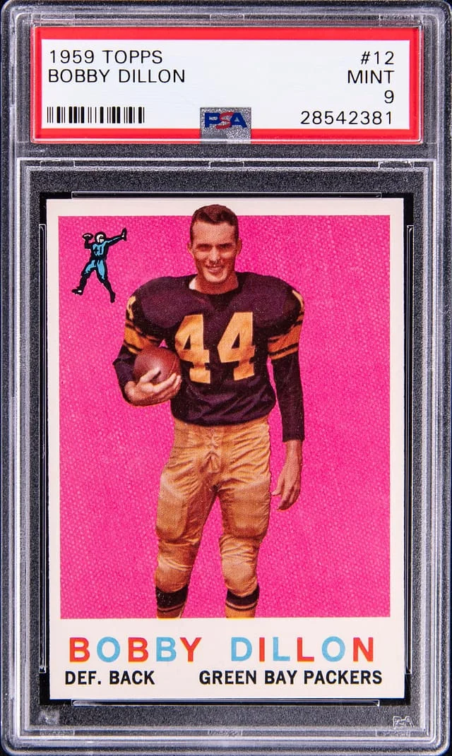 1959 Topps Bobby Dillon #12 card image