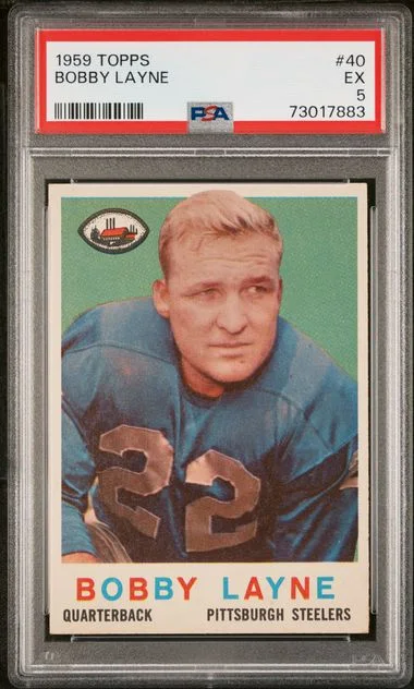1959 Topps Bobby Layne #40 card image