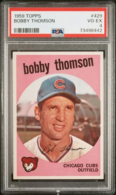 1959 Topps Bobby Thomson #429 card image