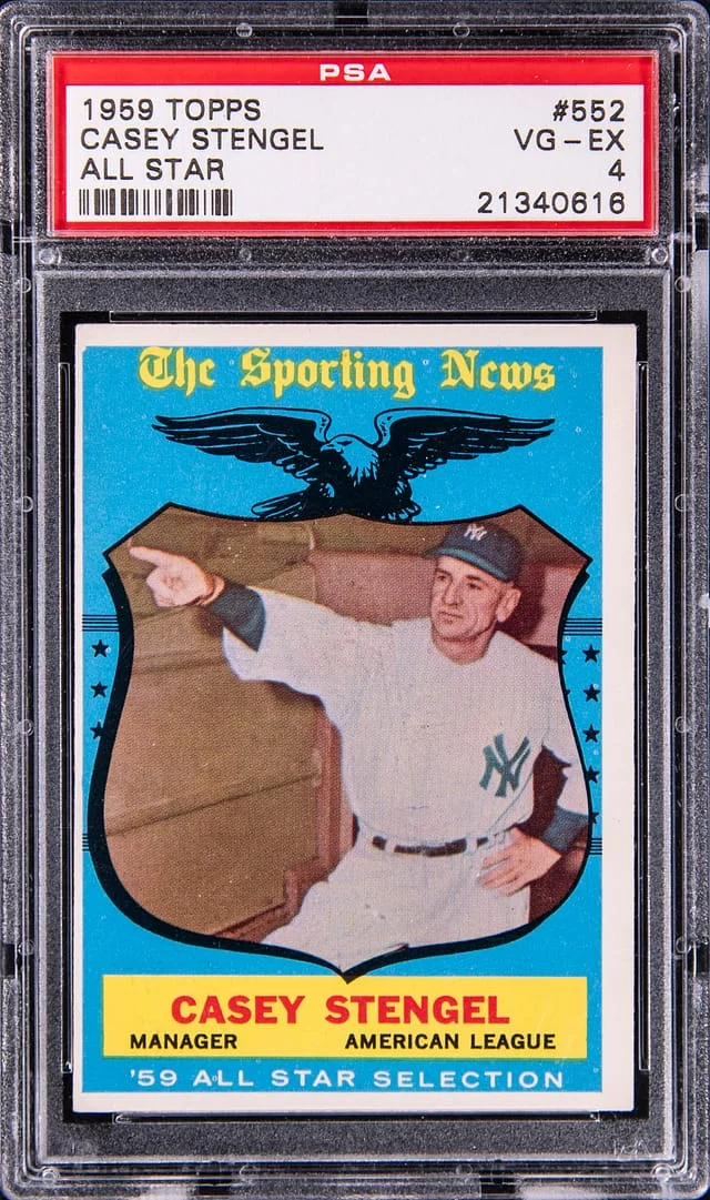 1959 Topps Casey Stengel All Star #552 card image