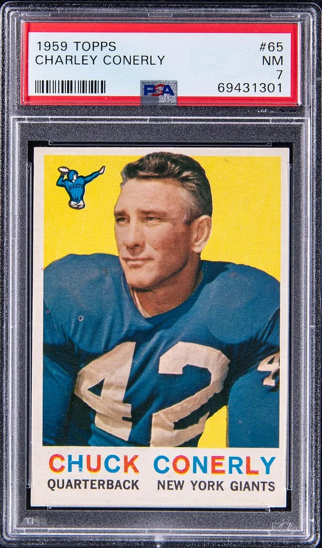 1959 Topps Charley Conerly #65 card image