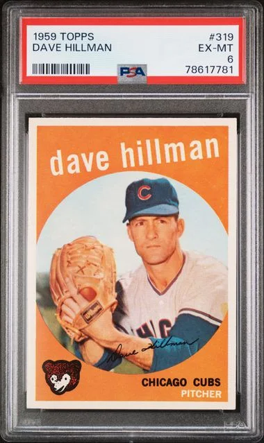 1959 Topps Dave Hillman #319 card image