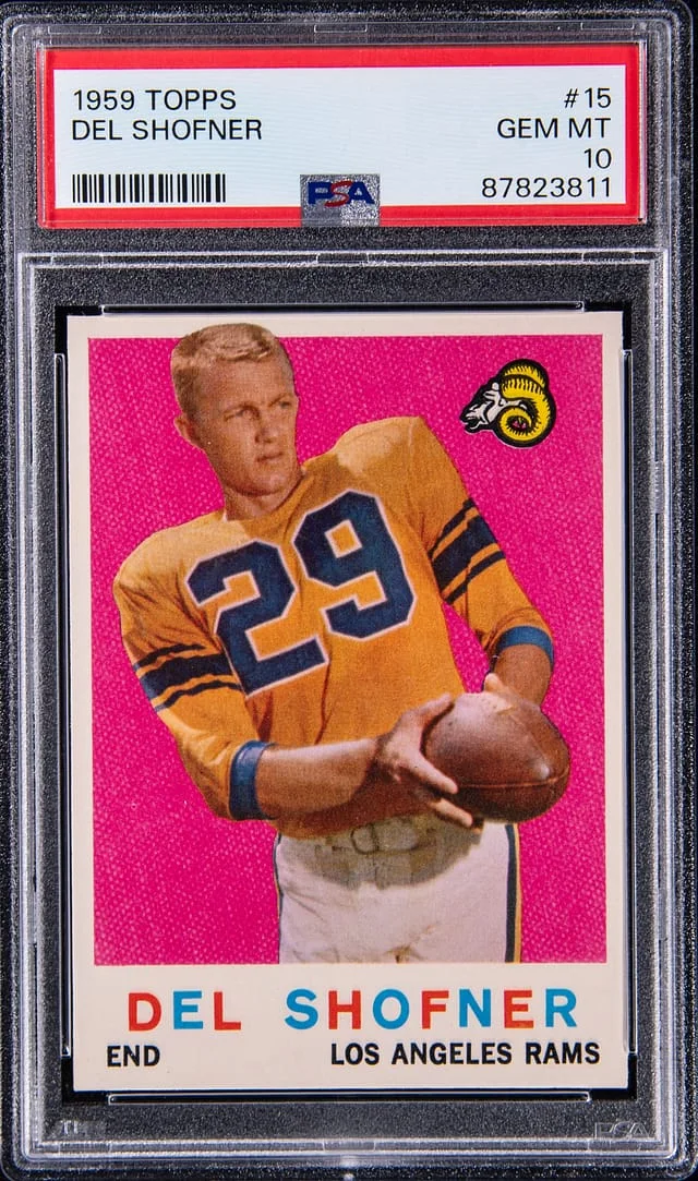 1959 Topps Del Shofner #15 card image