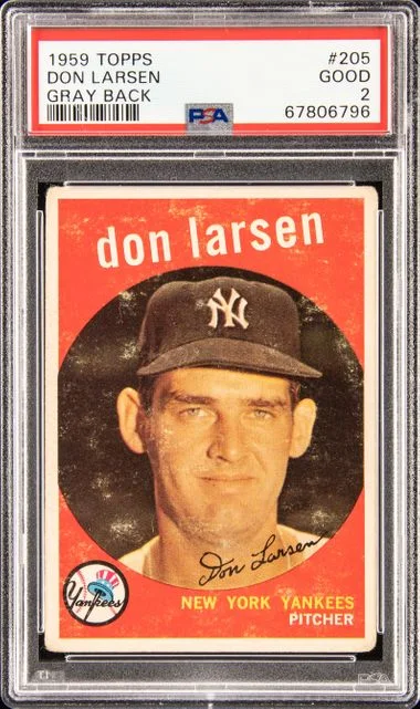 1959 Topps Don Larsen #205 card image