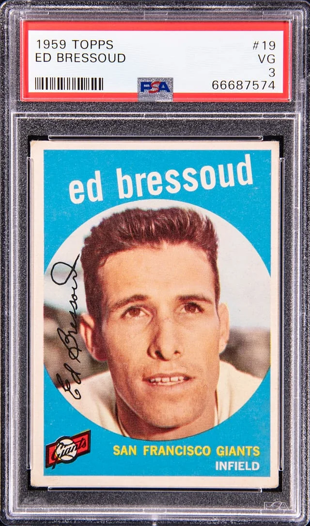 1959 Topps Ed Bressoud #19 card image