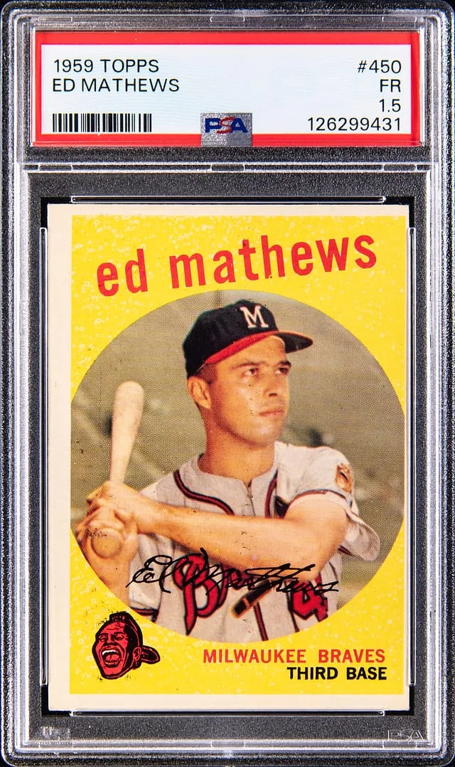 1959 Topps Ed Mathews #450 card image