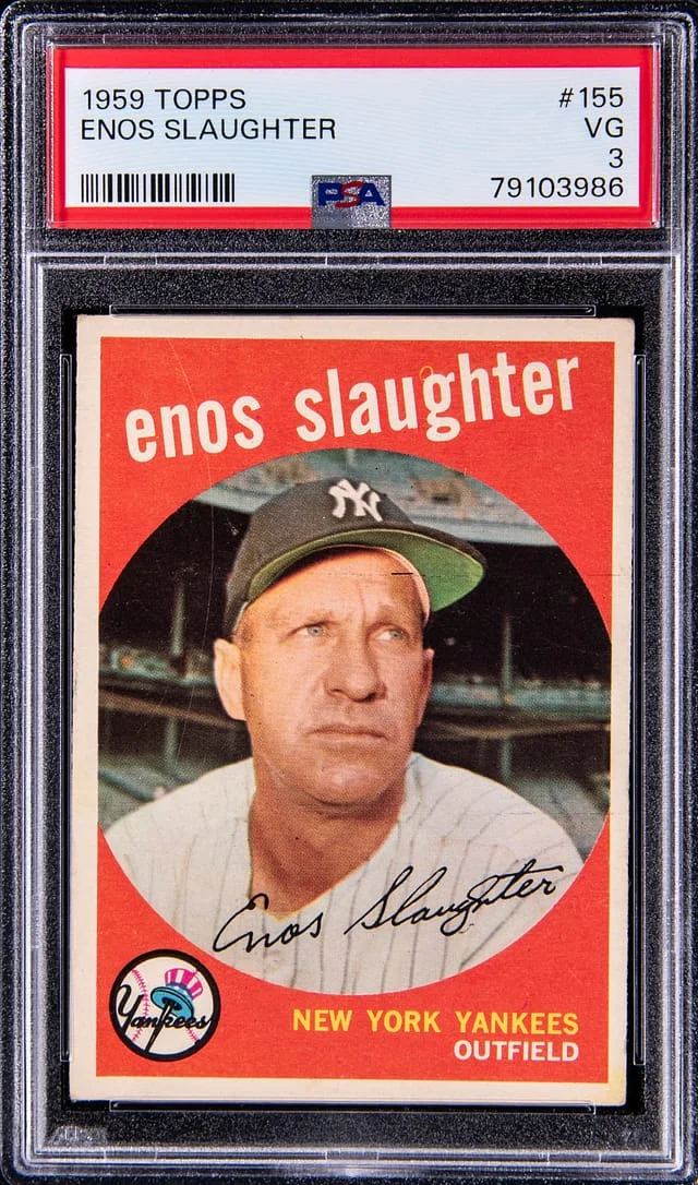 1959 Topps Enos Slaughter #155 card image