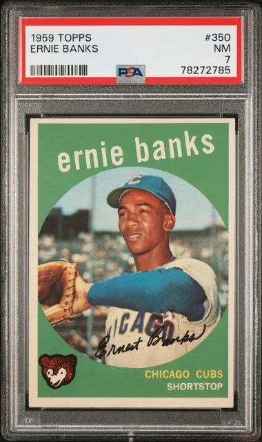 1959 Topps Ernie Banks #350 card image
