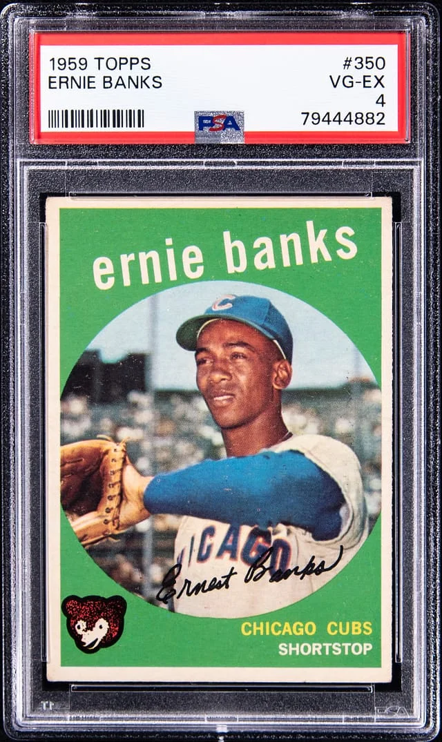 1959 Topps Ernie Banks #55 card image