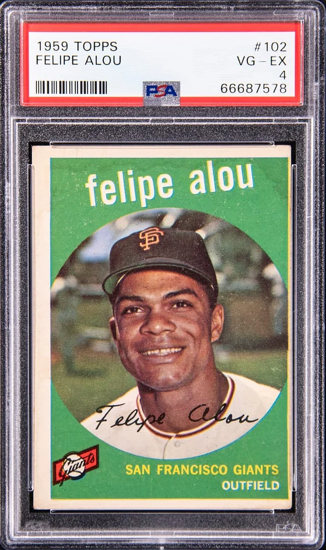 1959 Topps Felipe Alou #102 card image