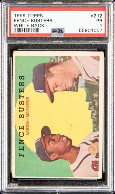 1959 Topps Fence Busters White Back #212 card image