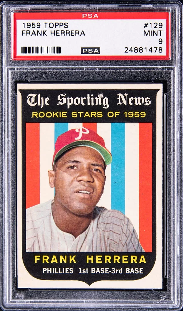 1959 Topps Frank Herrera #129 card image
