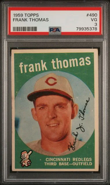 1959 Topps Frank Thomas #490 card image