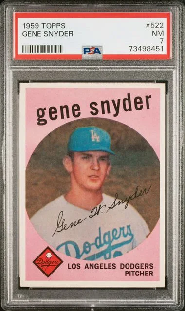 1959 Topps Gene Snyder #522 card image