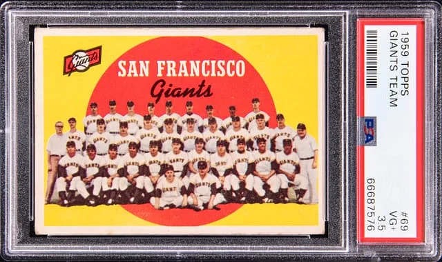 1959 Topps Giants Team #69 card image