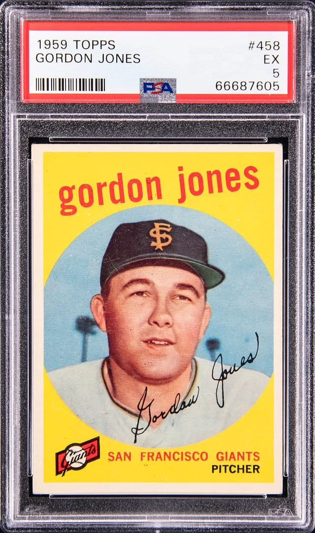 1959 Topps Gordon Jones #458 card image