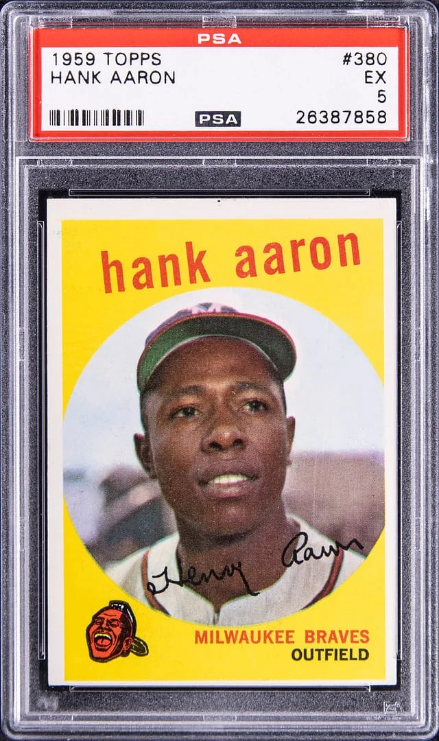 1959 Topps Hank Aaron #380 card image