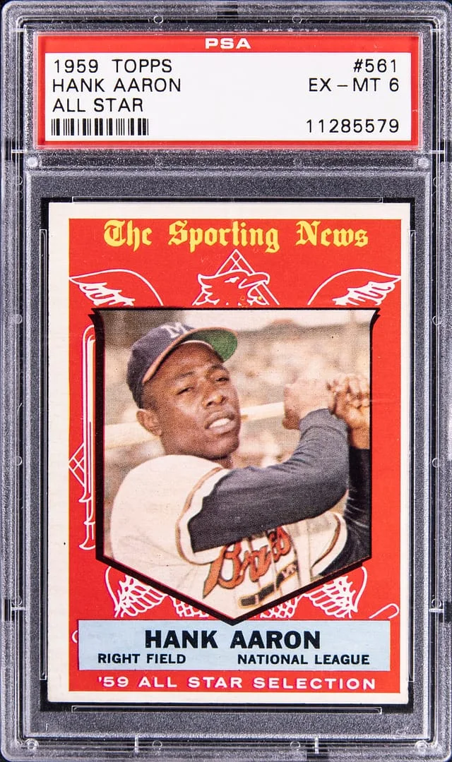 1959 Topps Hank Aaron All Star #561 card image