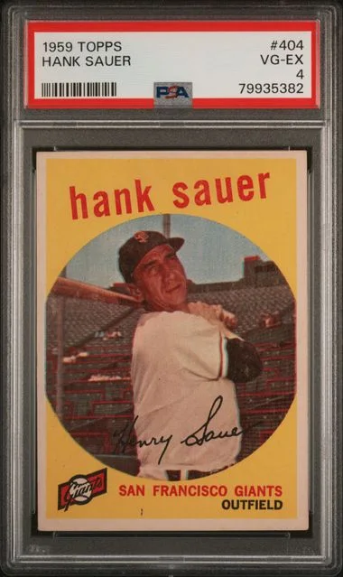 1959 Topps Hank Sauer #404 card image