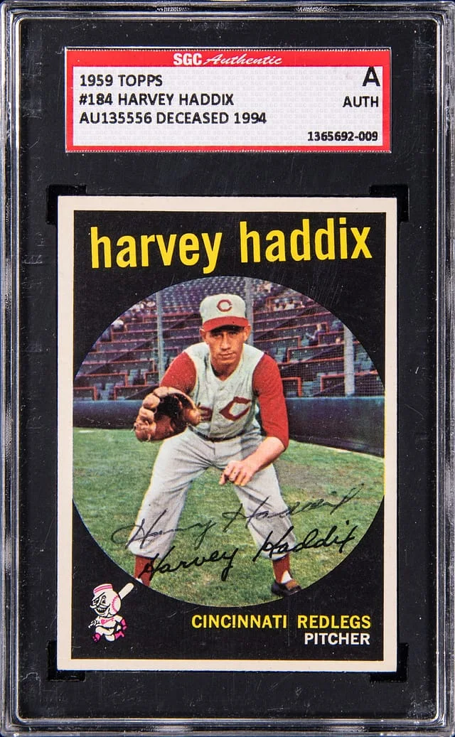 1959 Topps Harvey Haddix #184 card image