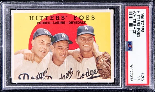 1959 Topps Hitters' Foes White Back #262 card image