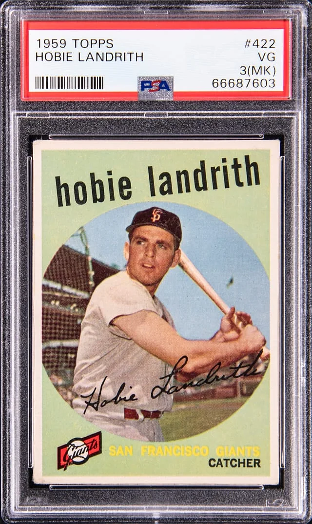 1959 Topps Hobie Landrith #422 card image