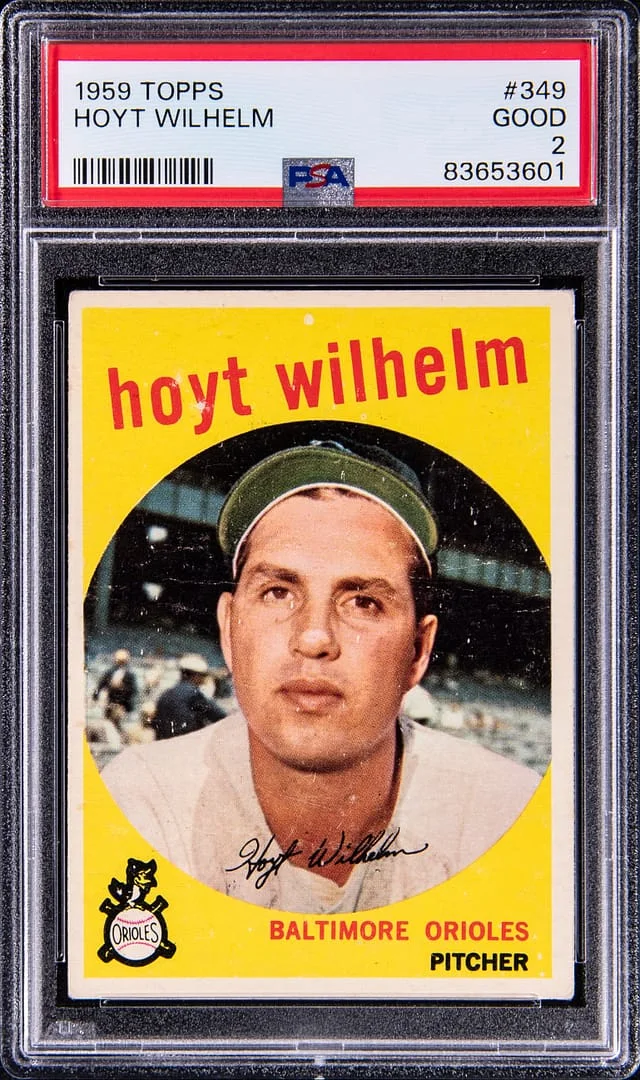 1959 Topps Hoyt Wilhelm #349 card image