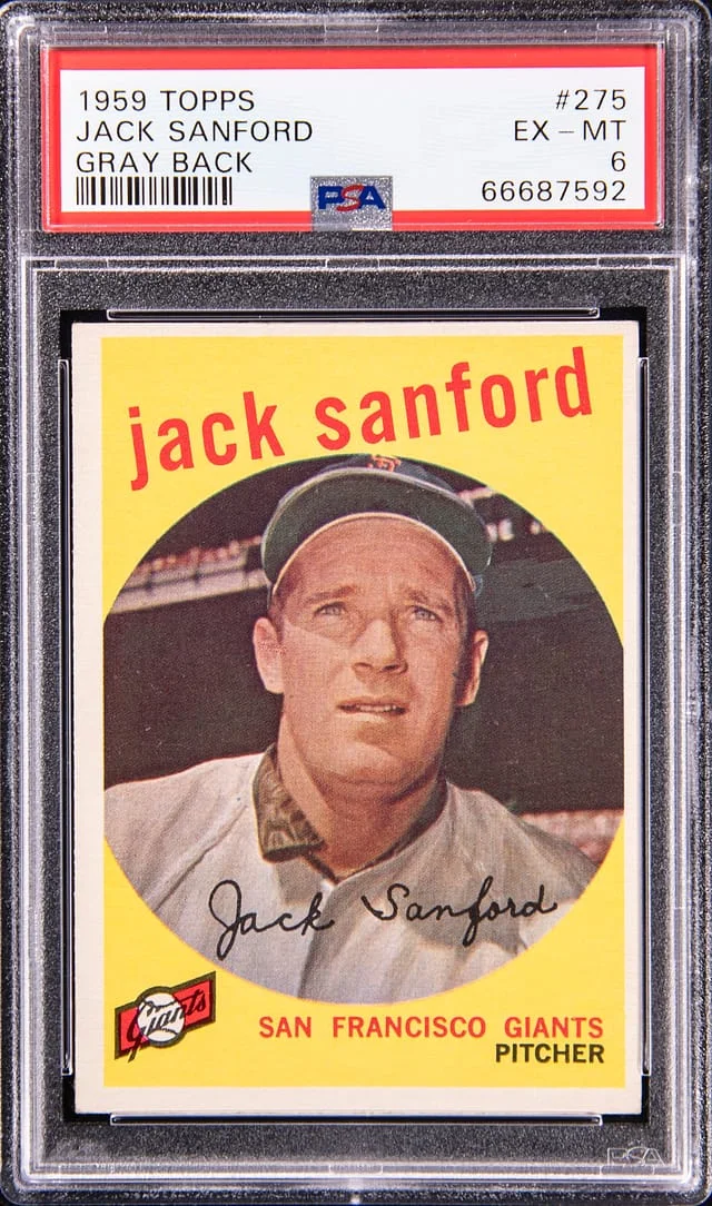 1959 Topps Jack Sanford #275 card image