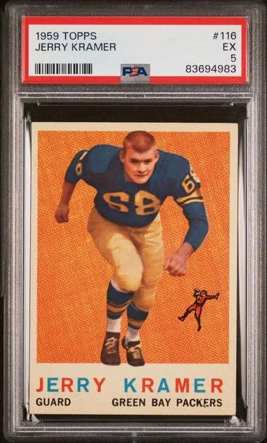 1959 Topps Jerry Kramer #116 card image